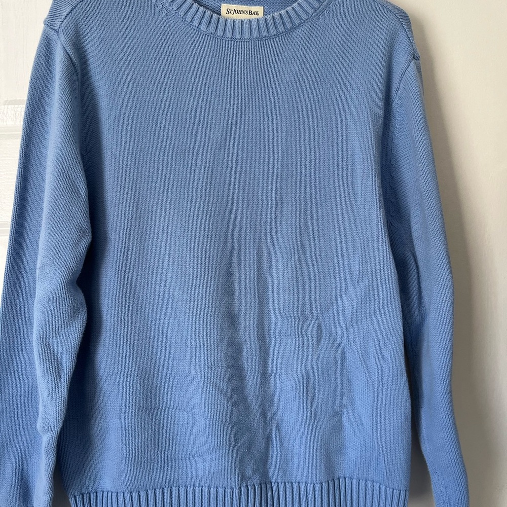 Saint John's Bay Active Sky Blue Crewneck Sweater